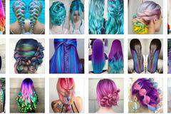 23 Идеи за Модерни Цветни Прически и Кичури 2017