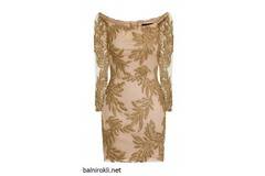 Блестяща Златна Луксозна Рокля