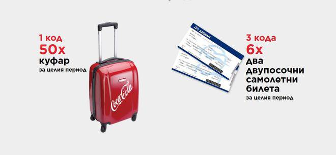 Спечелете билети до избрана дестинация, 50 куфара, 50 комплекта тениски и 80 000 ключодържателя от Coca-Cola