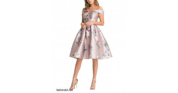 Абитуриентска Елегантна Многоцветна Рокля Флорал