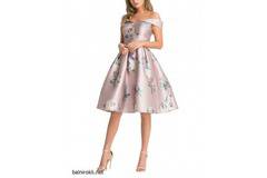 Абитуриентска Елегантна Многоцветна Рокля Флорал