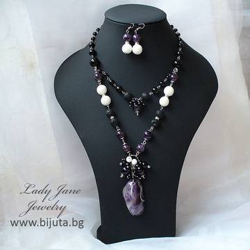 Комплект Касиопея, колие и обеци