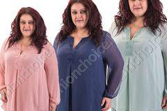 Ефирна макси туника с дантела в три нежни цвята