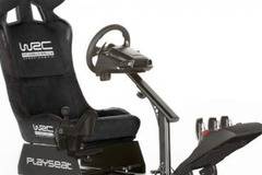Геймърски стол Playseat WRC – черна спортна седалка за автомобилни симулатори .
