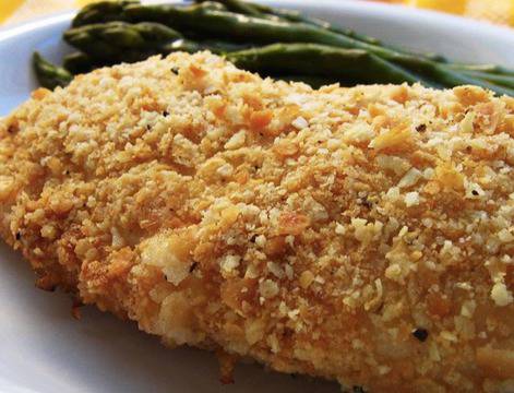 Хрупкави пилешки гърди на фурна