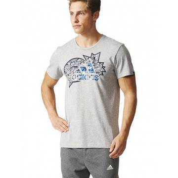 ADIDAS Comics Logo Tee Grey МЪЖКА ТЕНИСКА
