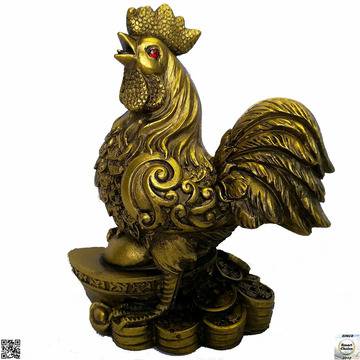 Фън Шуй статуетка. Фигура от полирезин на петел – 15 см. Модел FS-4364