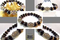 Дамска гривна от естествени камъни Зебров Ахат – DM-2325