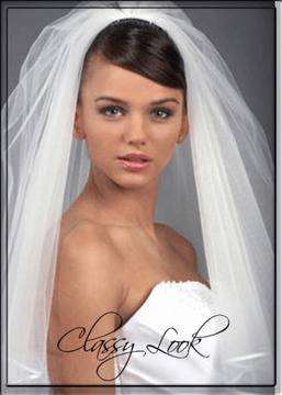 Булчински воал Авиола двоен сатен голям набор размер S