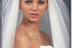 Булчински воал Авиола двоен сатен голям набор размер S