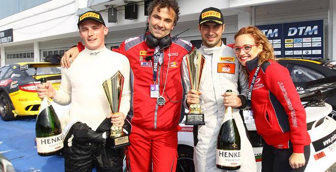 СЕРДЖИО-ДЖОРДЖЕ НИКОЛАЕ И КРИСТОФЪР ЧАДУИК С ПОДИУМ НА ХУНГАРОРИНГ