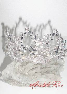 Корона за коса белгийски кристали с място за закрепване на воал – Lady of the Nature