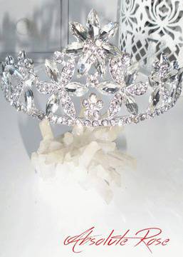 Тиара за коса белгийски кристали – Absolute Queen