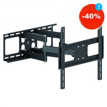 Промоции – Стенна стойка за TV A+ SPB446, Регулируема, 32″-55″, Черна