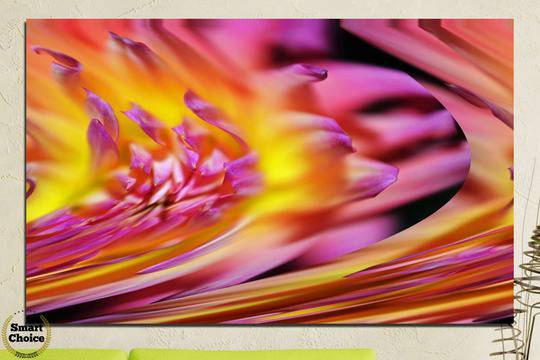 Картина пано за стена от 1 част – Импресия с цветя – HD-470-1