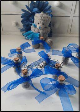 Подаръче за гости на сватба Лазурит с панделка над 20 бр