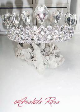 Корона за коса белгийски кристали – Miss Absolute