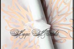 Сватбена покана свитък пеперуда в прасковено 2044