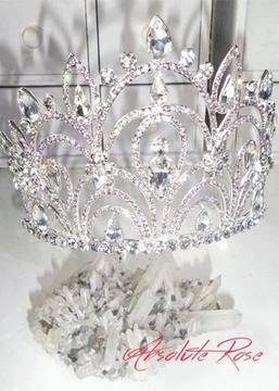 Тиара за коса белгийски кристали – Queen of Beauty