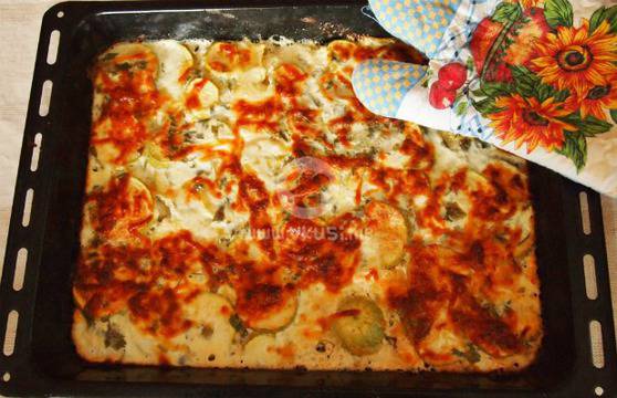 Запеканка с тиквички