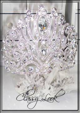Тиара за коса белгийски кристали – Queen of Absolute