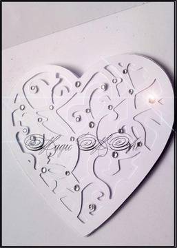 Покана за сватба в бяло 1036