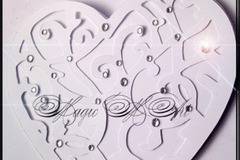 Покана за сватба в бяло 1036