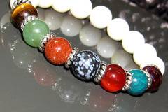 Дамска гривна Седем чакри и Седеф – DM-2358