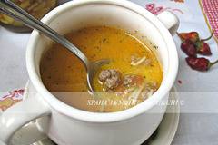 Доматена супа с топчета