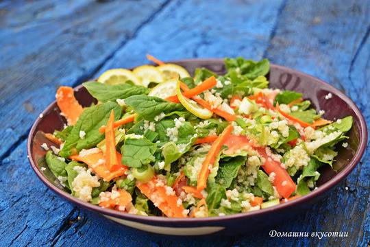 Пролетна салата с булгур