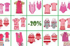 Намалени детски бански за момичета с 20%