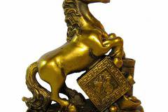 Фън Шуй статуетка. Фигура от полирезин на кон – 11 см. Модел FS-4380