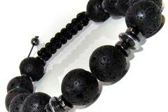 Мъжка гривна Шамбала от Вулканичен камък – Лава – DM-2361