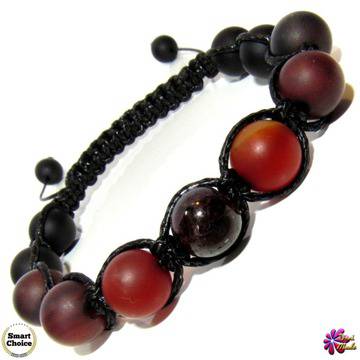 Мъжка гривна Шамбала от Оникс, Ахат и Гранат – DM-2362