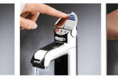 Уникален смесител за кухня и баня със пръстов контрол на топла и студена вода