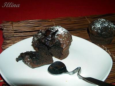 Френска рецепта за шоколадови кексчета с много шоколад в сърцевината/ Petit moelleux au chocolat