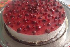 Чийз кейк с вишни и нар