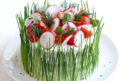 Солена торта с пушена сьомга и варени яйца