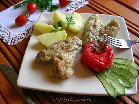 Пилешки крилца с майонеза