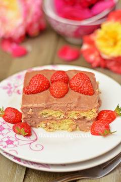 Бърза торта с курабии