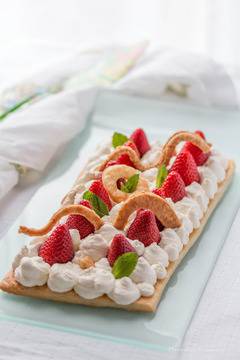 Лесна тарта с ягоди / Tarte aux fraises facile