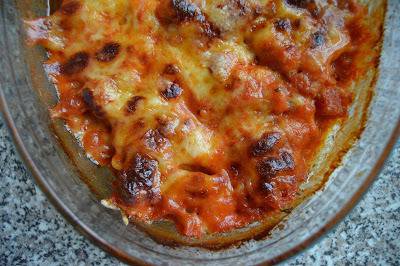 Маулташен на фурна с домати и моцарела