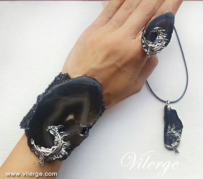 Луксозни винтидж бижута с естествени камъни за красиви жени подаръци