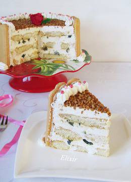 Торта с бишкоти и смокини