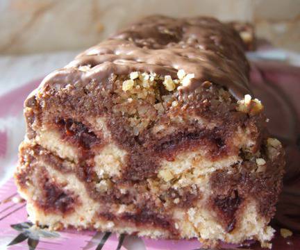 Сладкиш с мармалад и шоколад