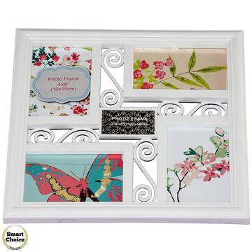 Рамка за 4 снимки – пано в бяло – 33 см. Модел F-7302-3263