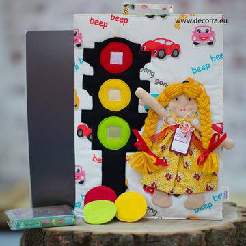 Развиваща детска Игрова картина Свтофарът и аз