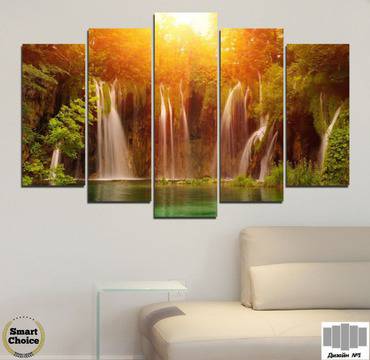 Декоративно пано за стена със слънчев водопад – HD-634