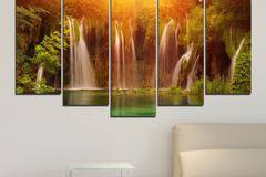Декоративно пано за стена със слънчев водопад – HD-634