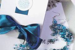 Сватбена покана в тъмен тюркоаз 1072